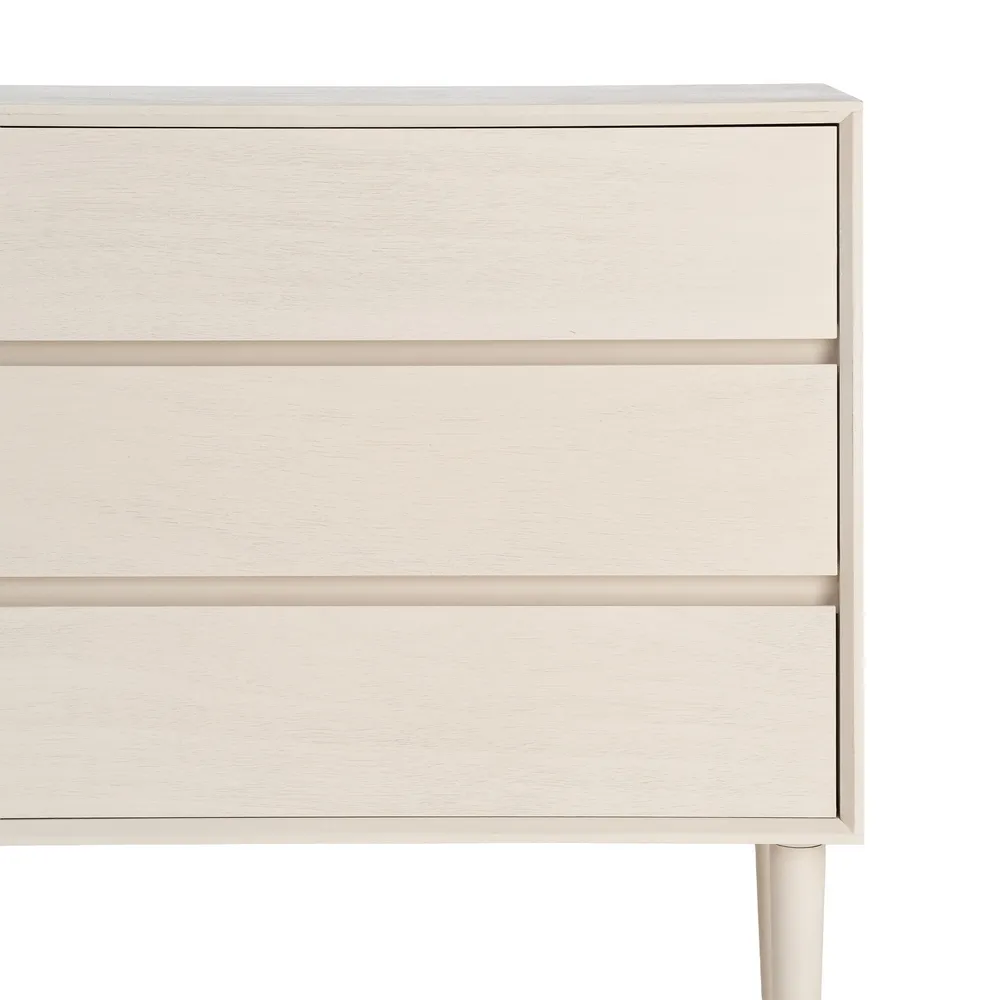 Comodă din MDF crem cu trei sertare [8]