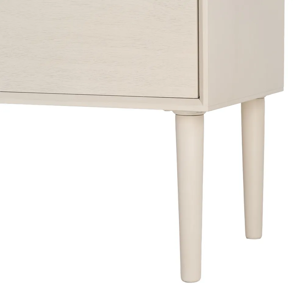 Comodă din MDF crem cu trei sertare [7]