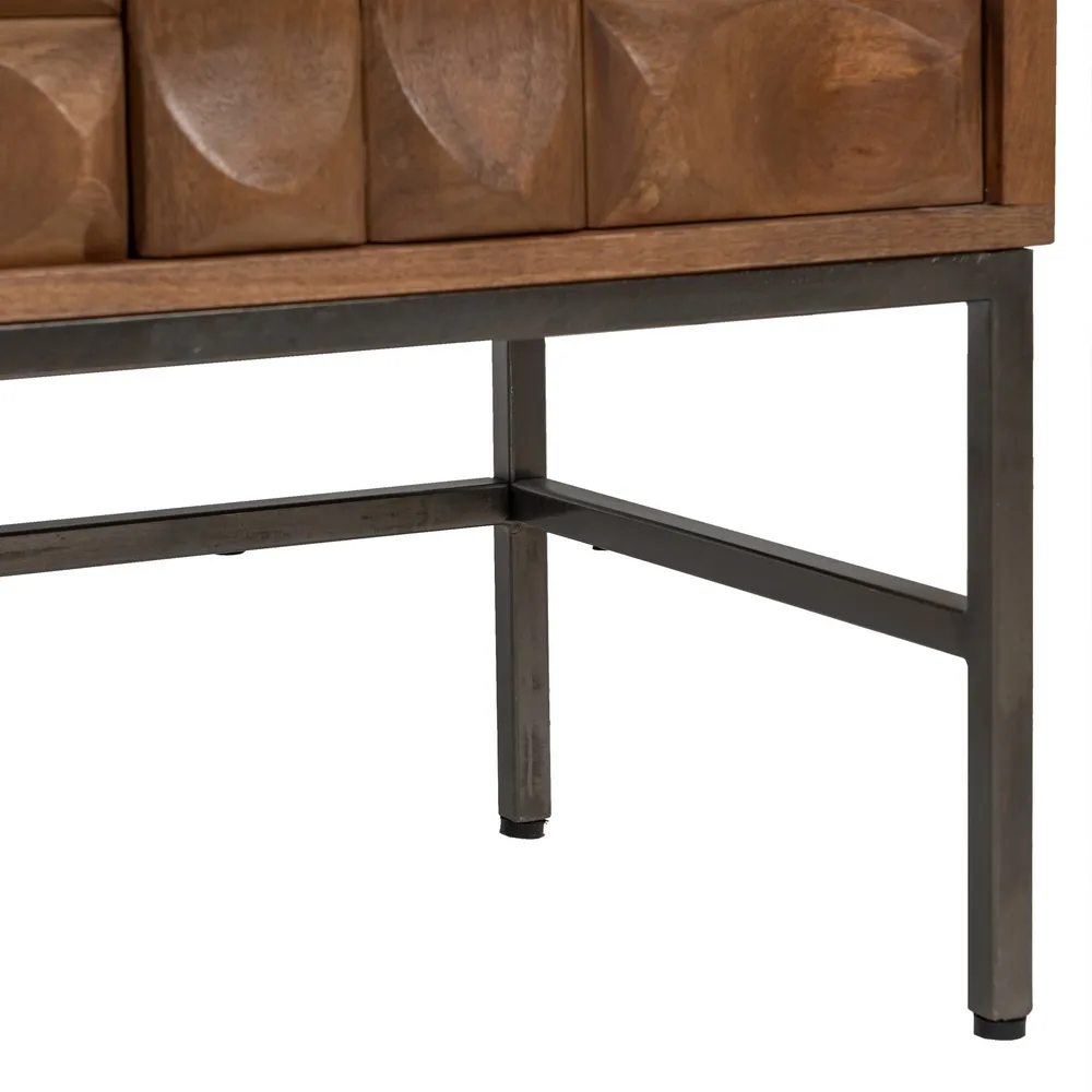 Comoda Rafined Maro Negru, Lemn Mango Metal - de la creativdeco.ro [12]