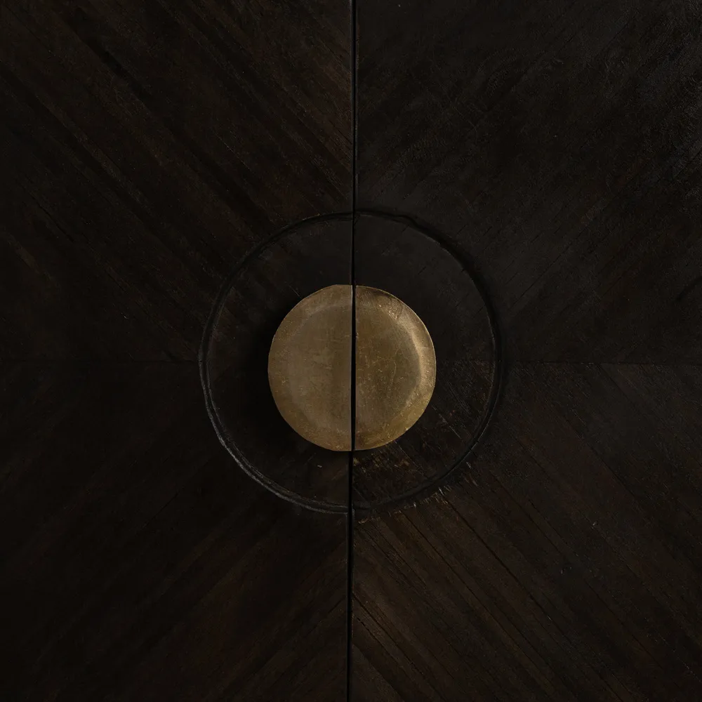 Comoda Serenity, Lemn Mango Metal, Maro Auriu - creativdeco.ro [9]