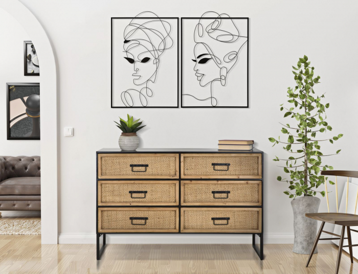Comoda cu multe Sertare stil Boho Chic | CreativDeco [8]