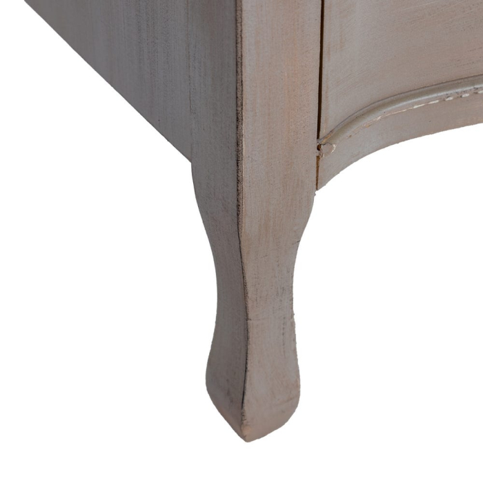Comodă shabby chic maro deschis 4 sertare cu picioare elegante [6]