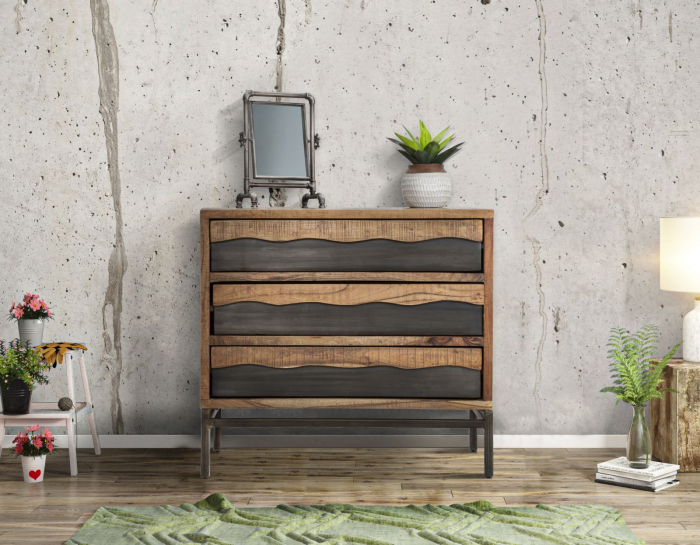 Comoda Yellowstone Lemn Masiv | Stil Industrial Vintage | CreativDeco [8]