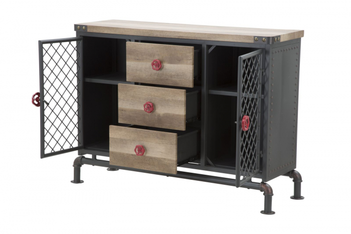 Comoda metalica stil industrial autentic CreativDeco [5]