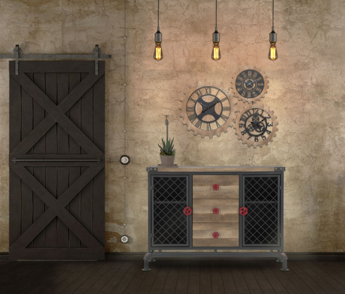 Comoda metalica stil industrial autentic CreativDeco [9]
