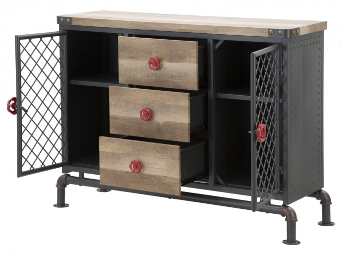 Comoda metalica stil industrial autentic CreativDeco [3]