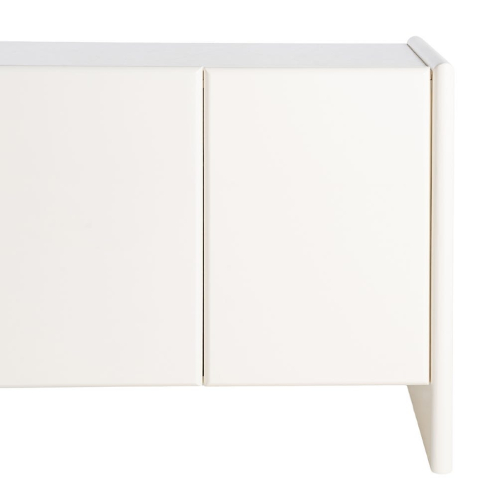 Comoda tip bufet arhitecturala din MDF lacuit crem cu blat din marmura [9]