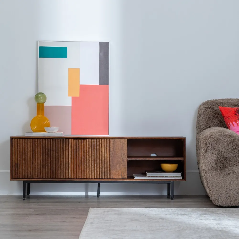 Comoda TV din lemn mango | Mobilier living functional [2]