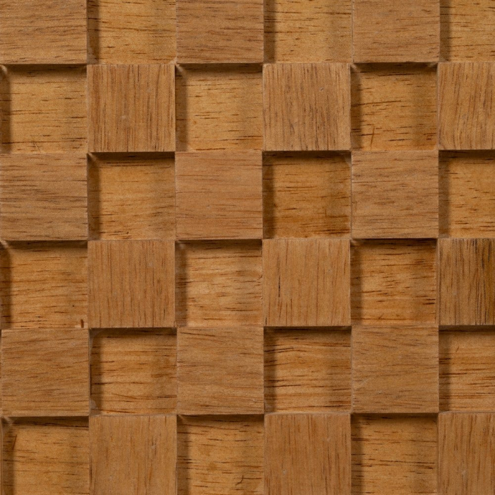 Comodă TV din lemn cu front texturat – nișă centrală și sertar [12]