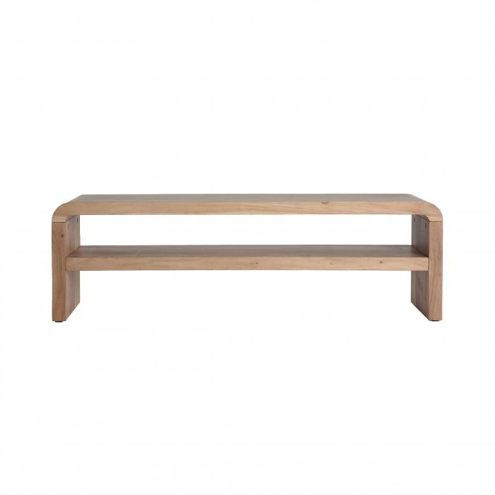 Comoda TV din lemn de acacia maro deschis Breil 145 x 45 cm [1]