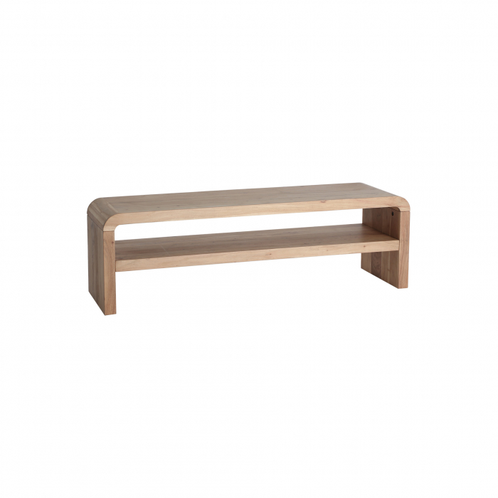 Comoda TV din lemn de acacia maro deschis Breil 145 x 45 cm [2]