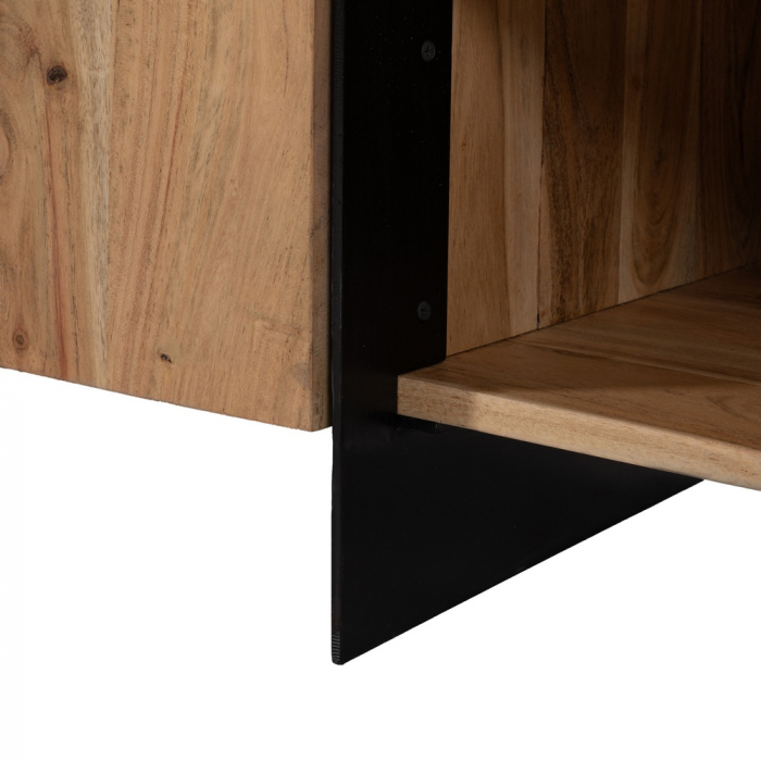 Comoda TV acacia cu structura metalica|Mobilier modern pentru organizare si stil [11]