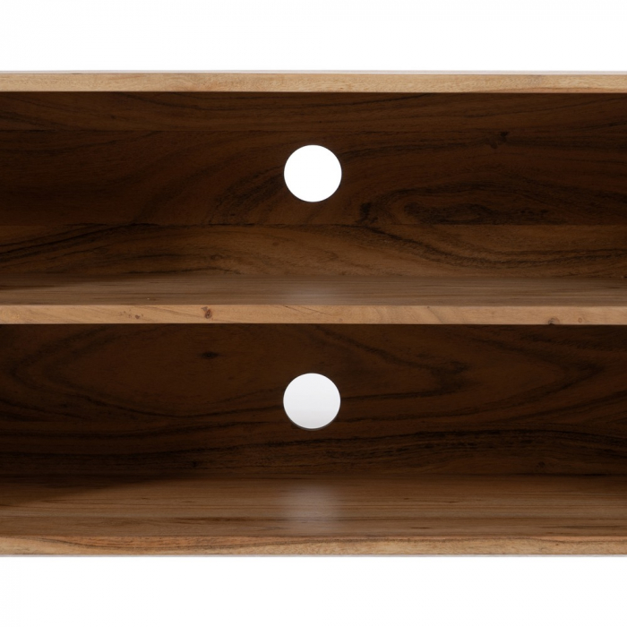 Comoda TV acacia cu structura metalica|Mobilier modern pentru organizare si stil [7]