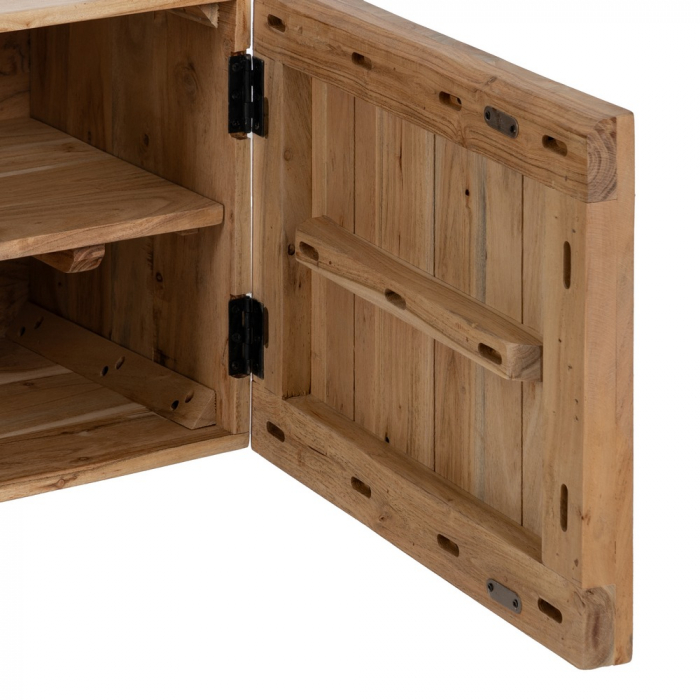 Comoda TV acacia cu structura metalica|Mobilier modern pentru organizare si stil [6]