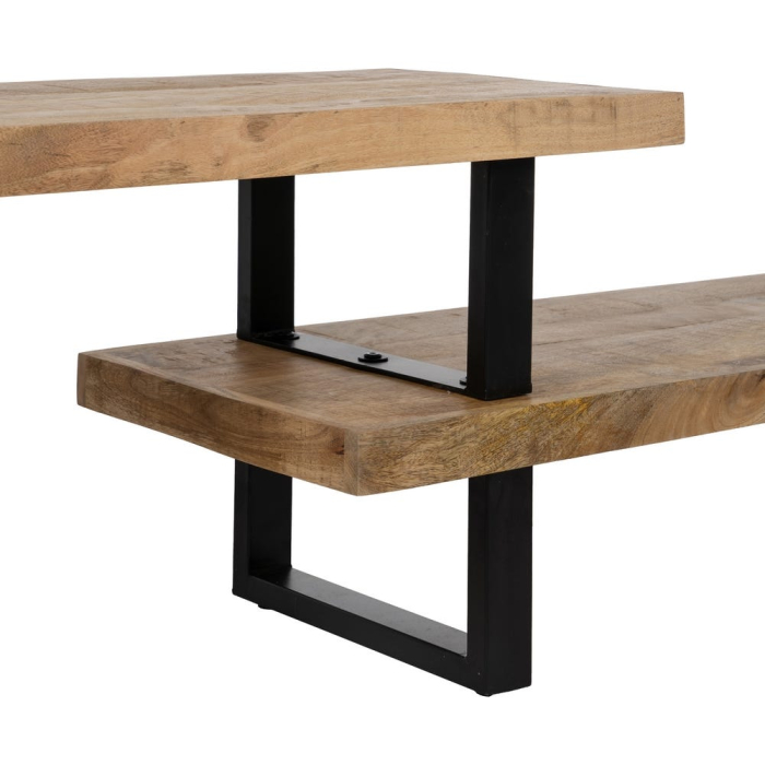 Imagine comodă TV mango și metal [5]