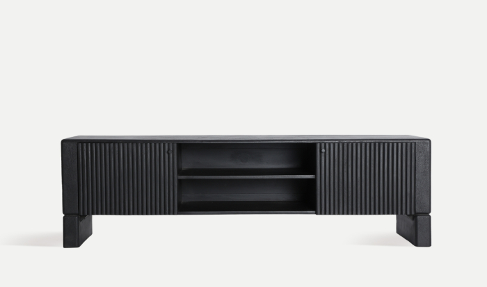 Comodă TV lemn mango negru NOX – titlu imagine principală [1]