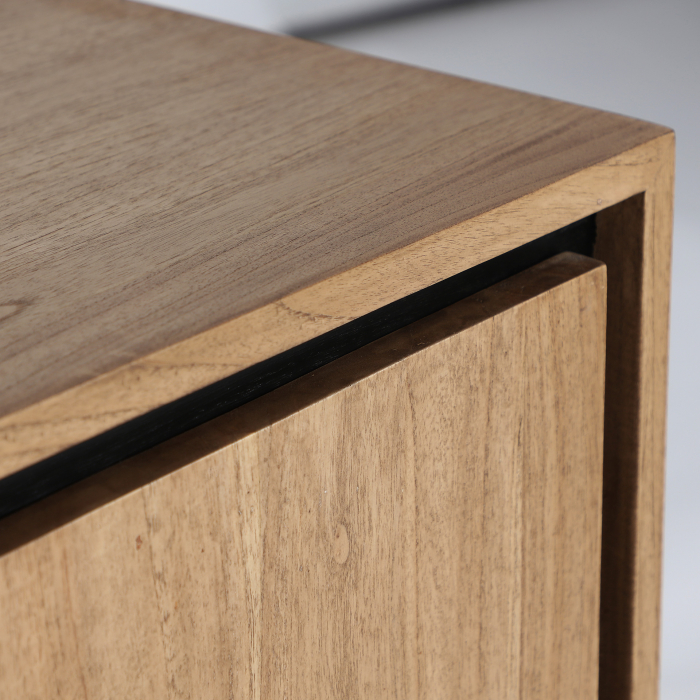 Comoda TV din lemn de mindi maro deschis Osby 180 x 55 cm [5]