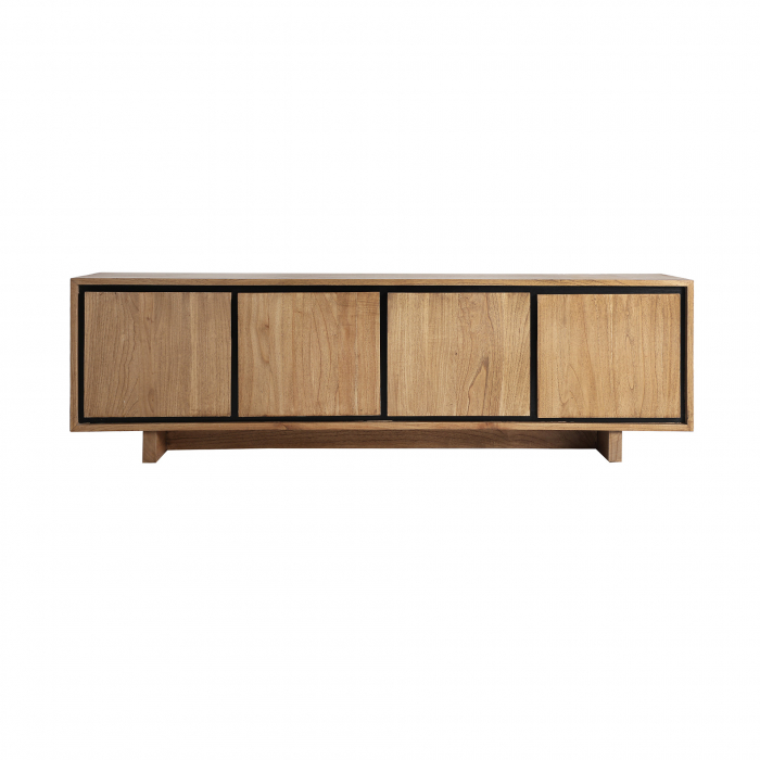 Comoda TV din lemn de mindi maro deschis Osby 180 x 55 cm [1]