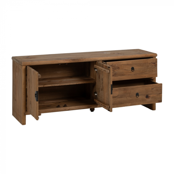 Comoda TV Lemn Pin Reciclat CreativDeco - Mobilier Natural pentru Camera [3]