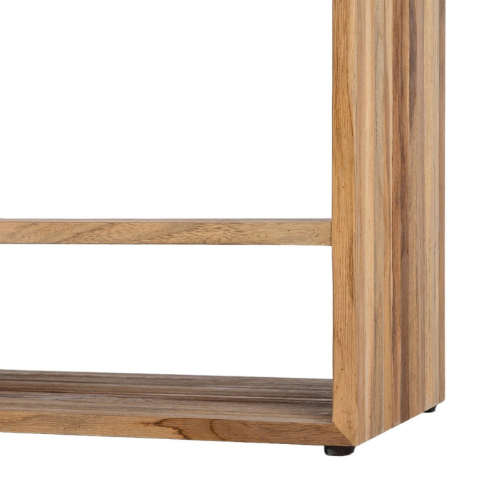 Comodă TV din lemn reciclat de tec maro cu 3 sertare si 6 compartimente 140x30x55 cm [10]