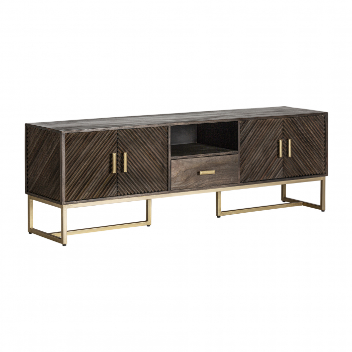 Comoda TV Art Deco metal maro auriu|Comode TV elegante [2]