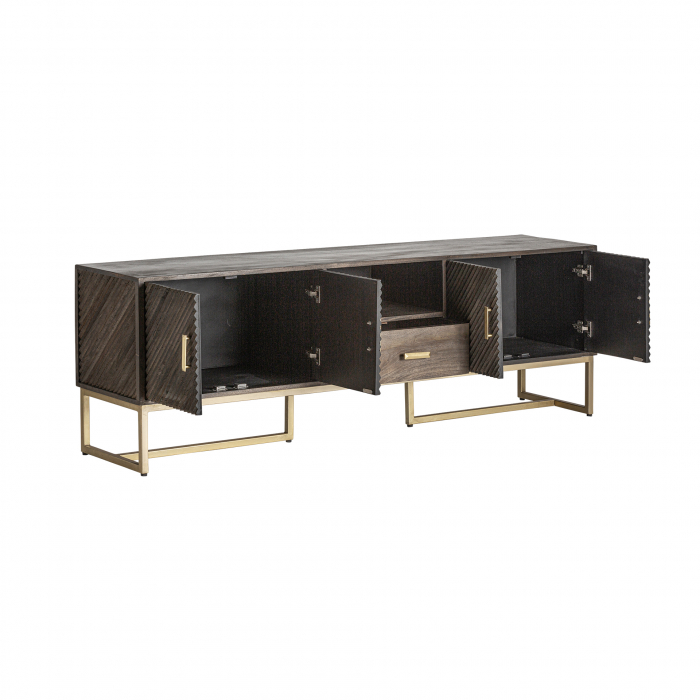 Comoda TV Art Deco metal maro auriu|Comode TV elegante [3]