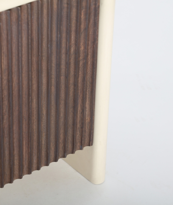 Comodă TV joasă din lemn de mango maro cu 4 uși [5]