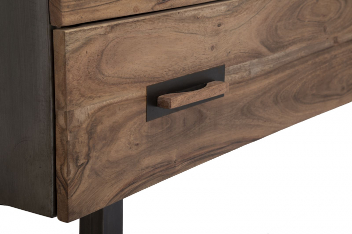 Comoda TV lemn masiv cu spatiu generos | Design multifunctional CreativDeco [7]