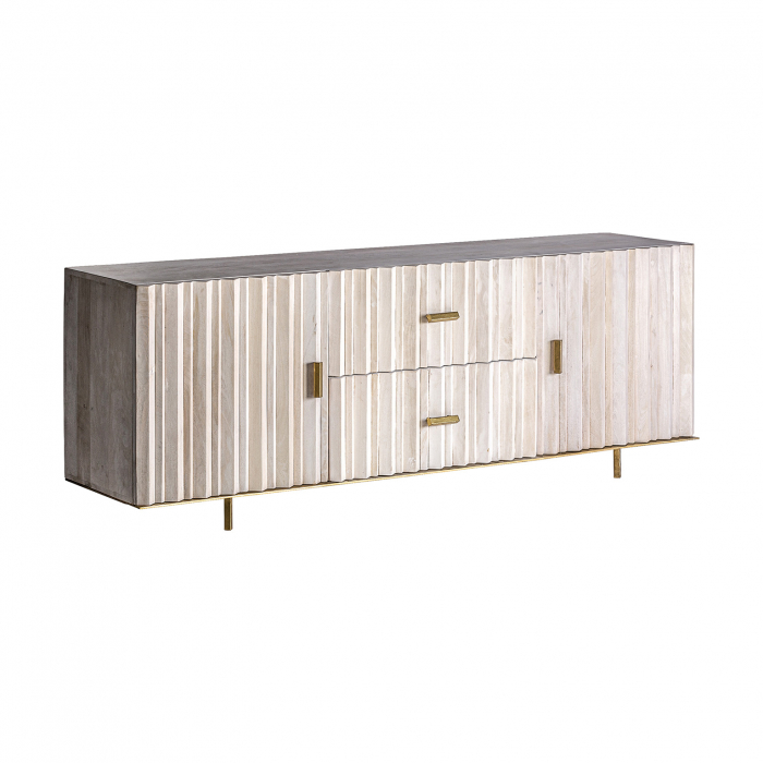 Comoda TV Art Deco mango crem auriu|Comode TV luxoase [2]