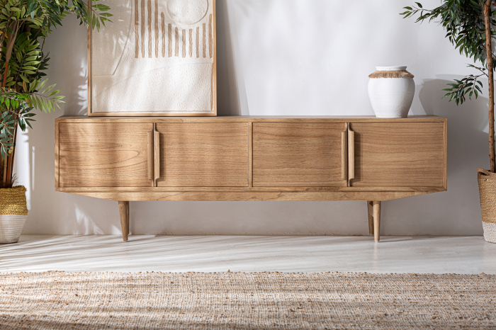 Comoda TV lemn mindi nordic|Mobilier media premium [2]