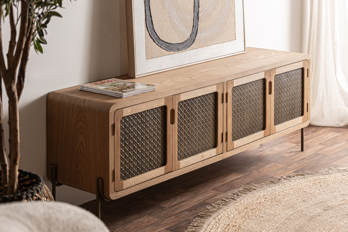 Comoda TV vintage maro|Mobilier media premium [7]