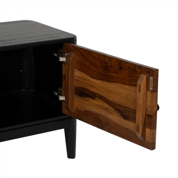 Comoda TV lemn mango sheesham maro-negru|Comode moderne pentru interioare elegante [7]