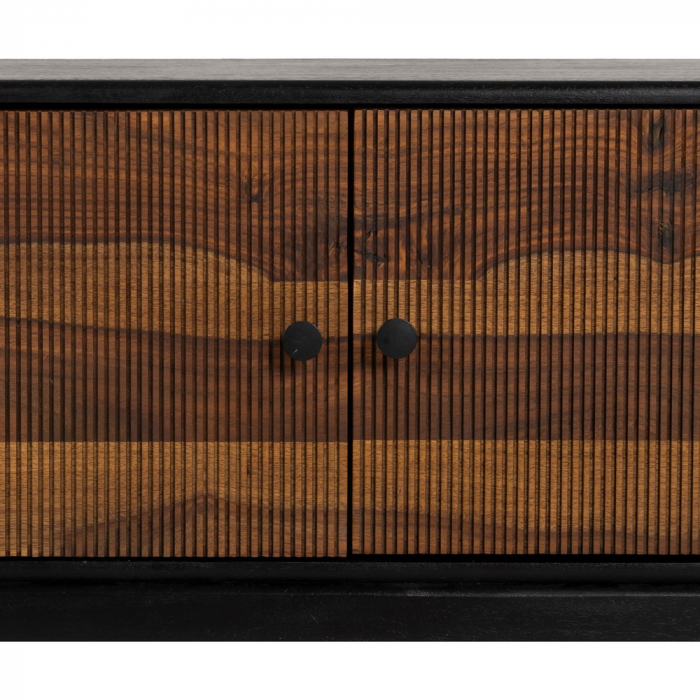 Comoda TV lemn mango sheesham maro-negru|Comode moderne pentru interioare elegante [5]