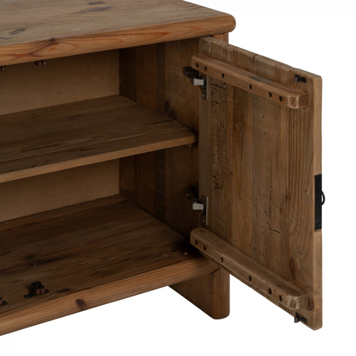 Mobilier TV Lemn Pin Reciclat CreativDeco - Design Rustic pentru Depozitare [6]