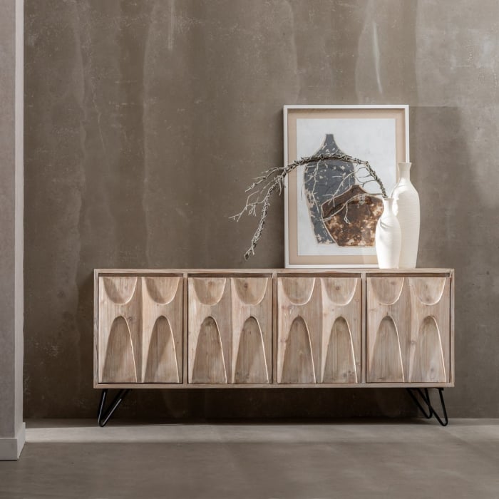 Comoda Contemporana CreativDeco - Mobilier Modern cu Accente Naturale [2]