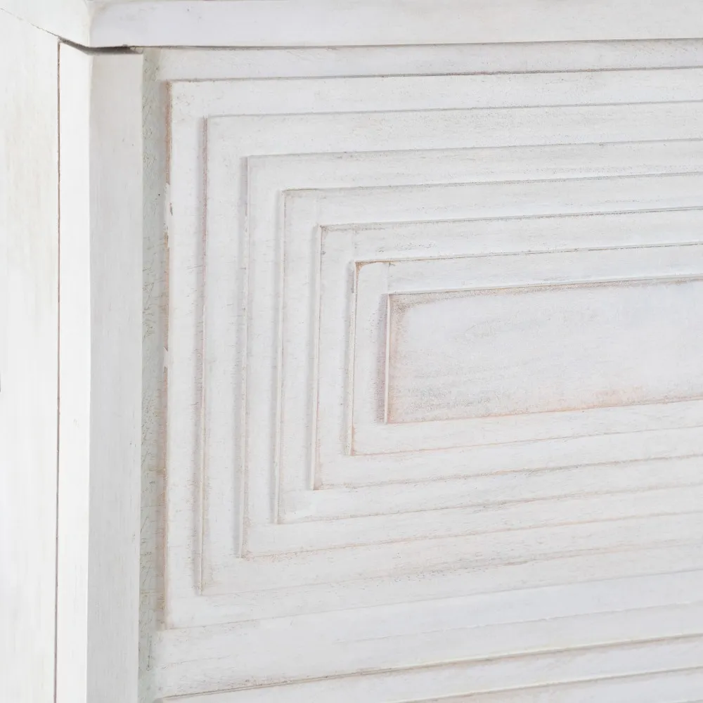 Comoda Unique Alb Auriu, Lemn Mango Metal - de la creativdeco.ro [8]