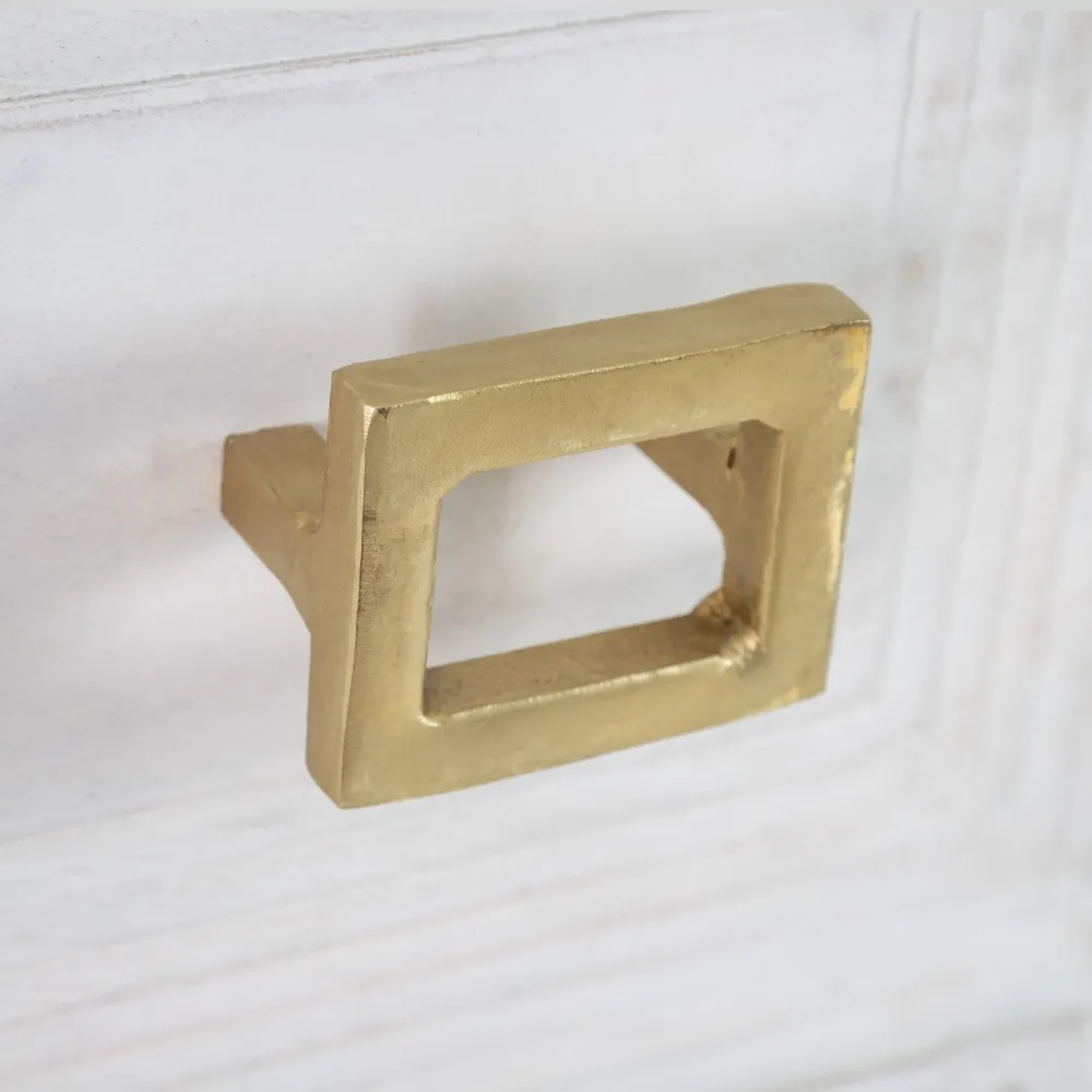 Comoda Unique Alb Auriu, Lemn Mango Metal - de la creativdeco.ro [7]