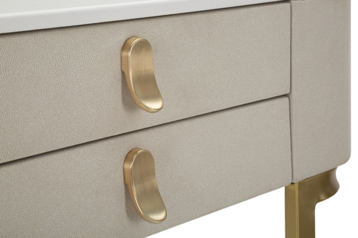 Consola 2 sertare Beauty, bej auriu - CreativDeco.ro [8]