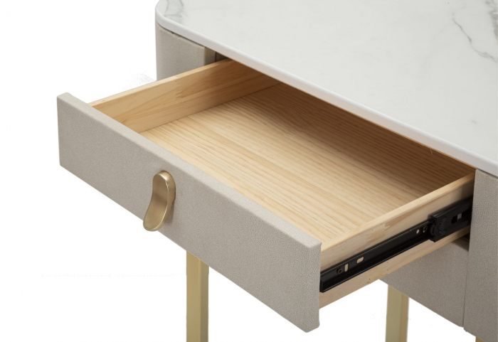 Consola 2 sertare Beauty, bej auriu - CreativDeco.ro [9]