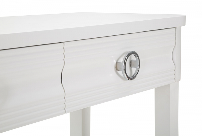 Consola Shine alba cu sertare valurite | CreativDeco [4]