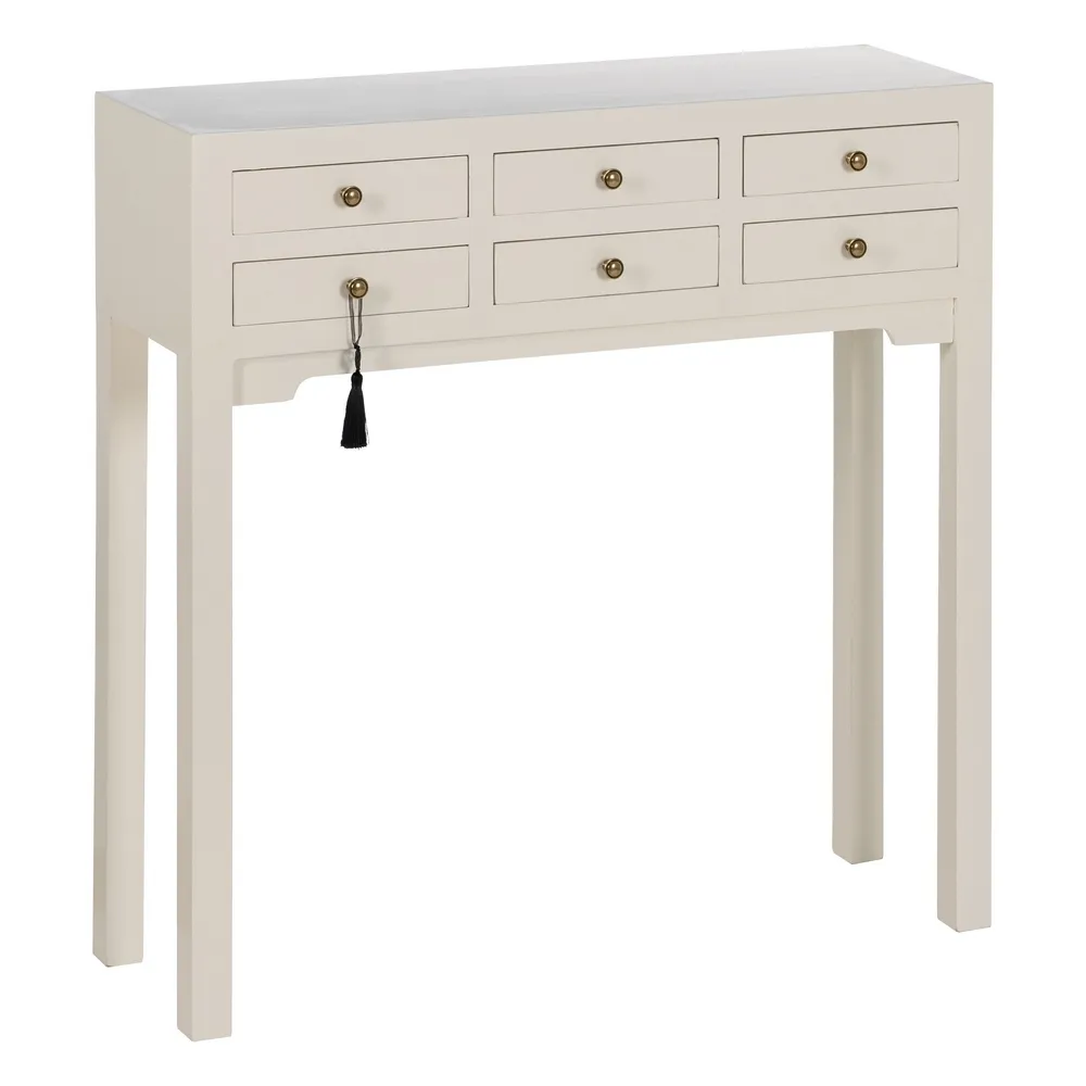 Consola alba cu sertare | Piese orientale CreativDeco [1]