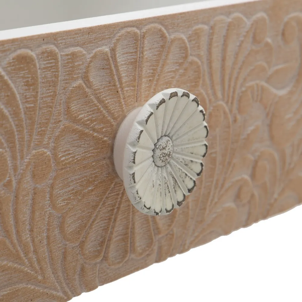 Consola alba lemn pin [6]
