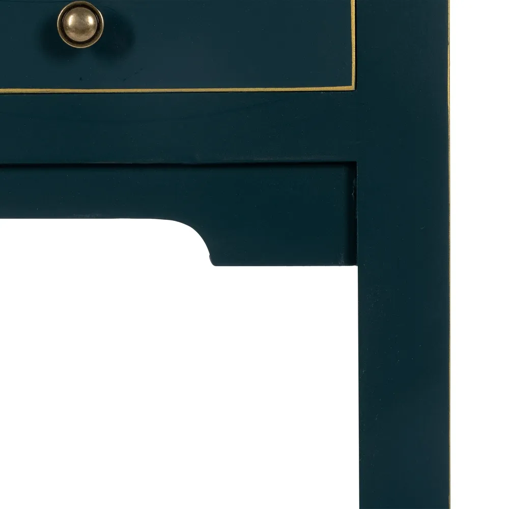 Consola design oriental albastru-verzui cu 6 sertare | Mobila living [8]