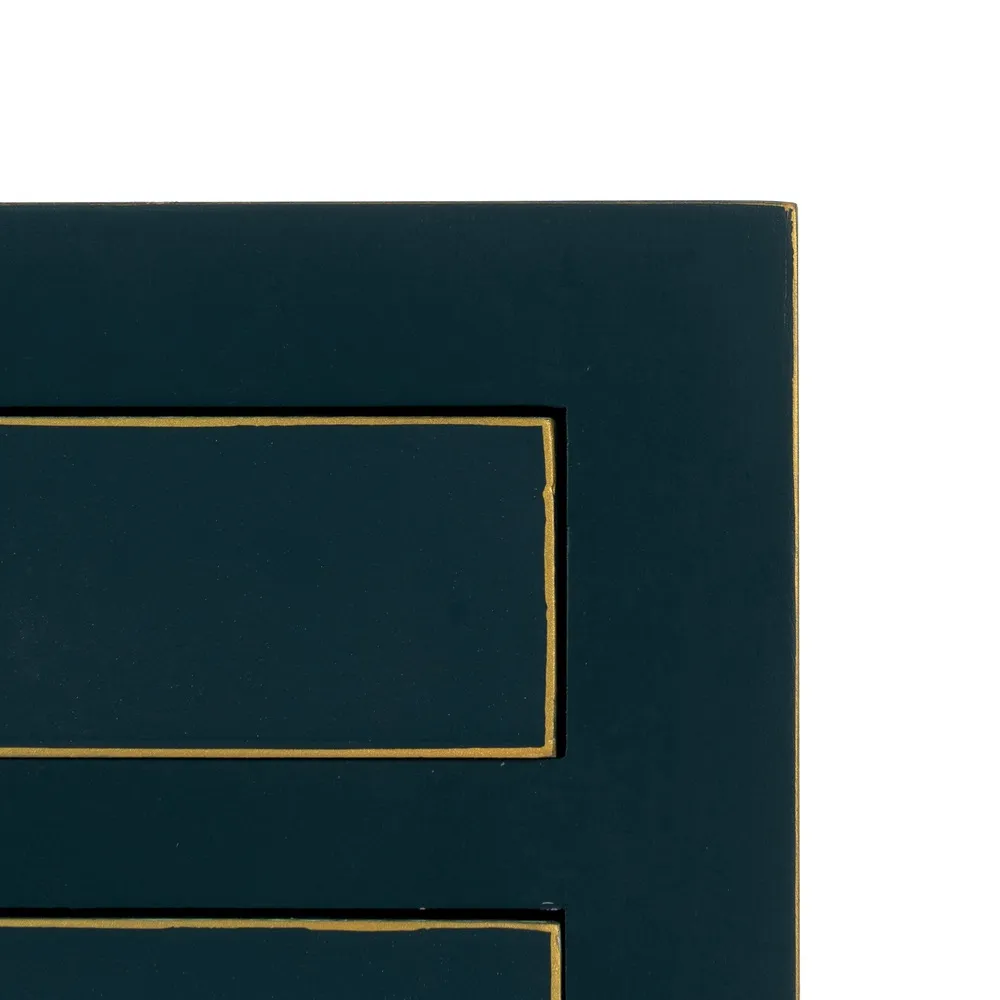Consola design oriental albastru-verzui cu 6 sertare | Mobila living [9]