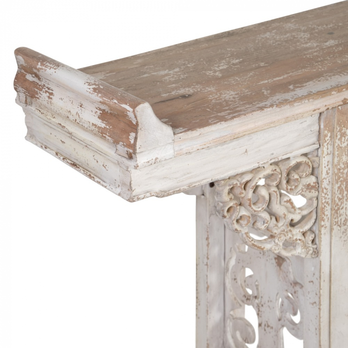 Consola Lemn Reciclat CreativDeco - Design Vintage cu Detalii Sculptate [3]