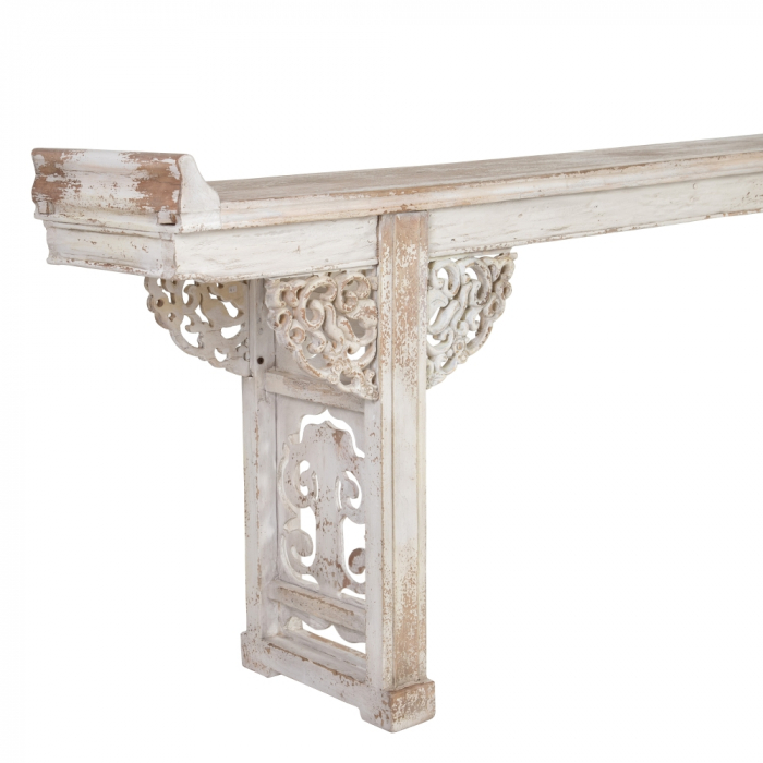 Consola Lemn Reciclat CreativDeco - Design Vintage cu Detalii Sculptate [4]