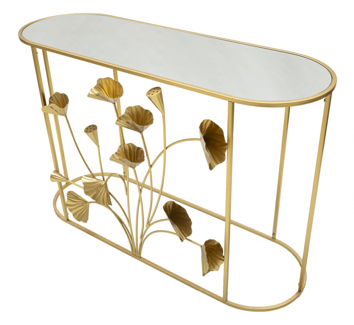 Consola eleganta cu flori 3D | Mobilier hol | CreativDeco [5]
