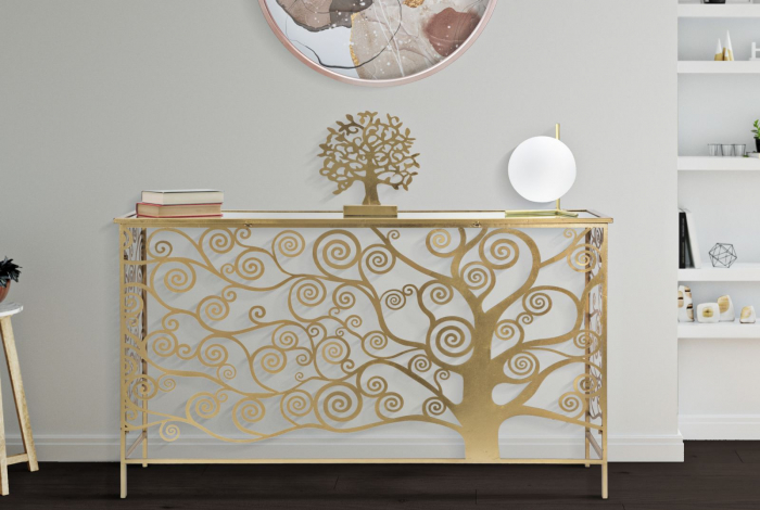 Consola Copacul Vietii | Stil Glamour | Blat Sticla | CreativDeco [2]