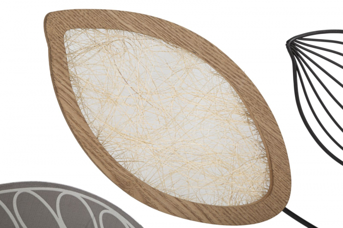 Consola Autumn, metal negru, lemn natural [9]
