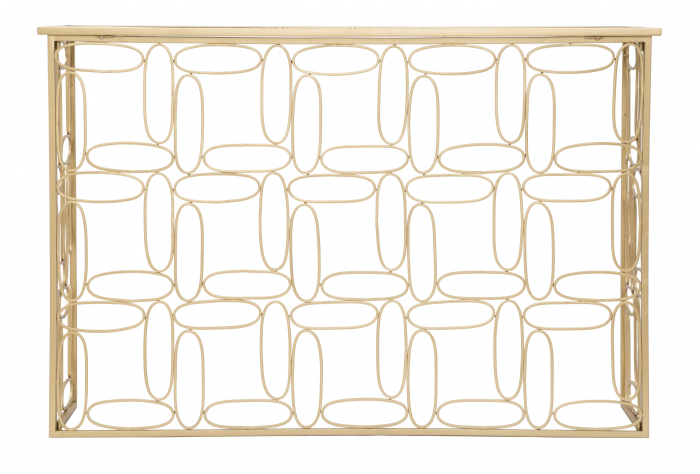 Consola Bubbles, fier/oglinda, auriu [3]